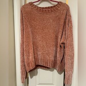 Sanctuary chenille sweater in rose pink size large